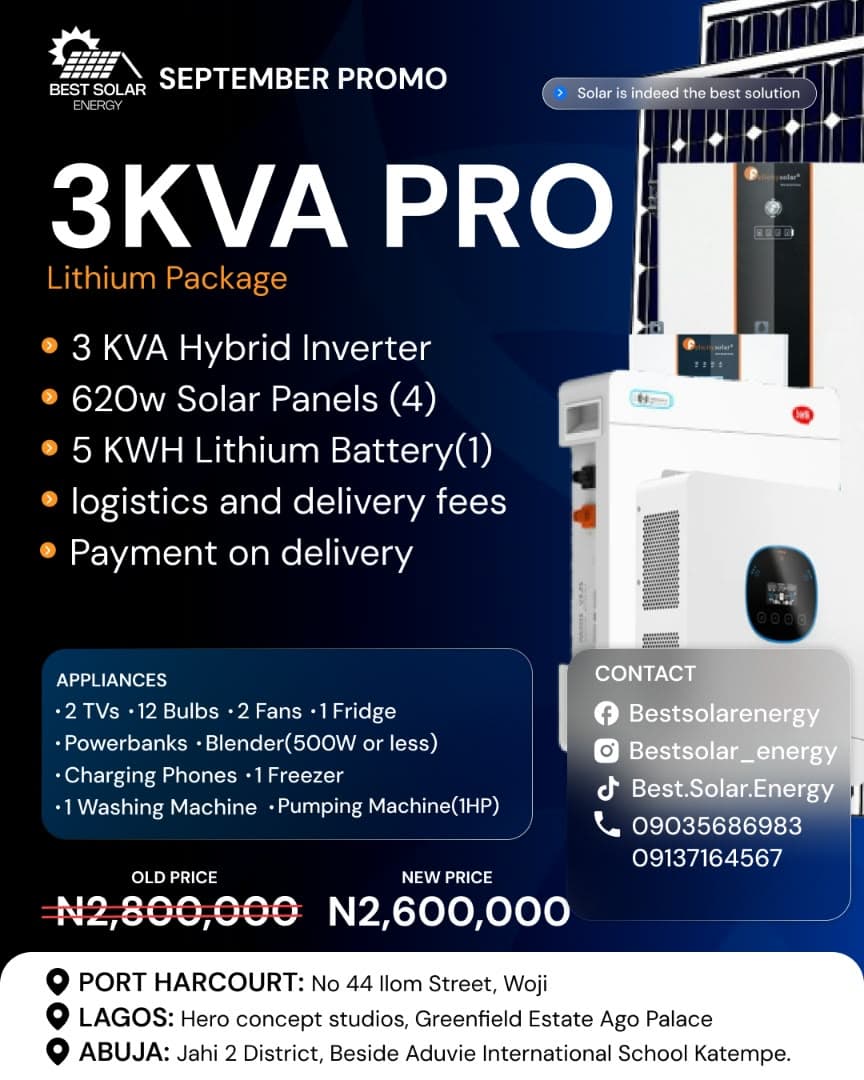 3KVA PRO Lithium Package